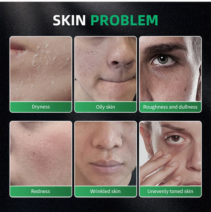 Hautpflegeset für Männer – 3-in-1-Set mit Gesichtswäsche, Feuchtigkeitscreme und Augencreme, täglicher Anti-Aging- und Ölkontroll-Gesichtsbehandlung