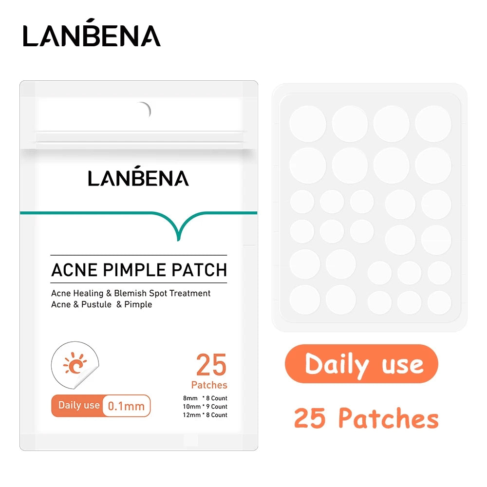 Labéna Akne-Pickel-Patch, 25 Stück, für den täglichen Gebrauch, unsichtbare Akne-Aufkleber, Makel-Behandlung, Akne-Concealer, Make-up