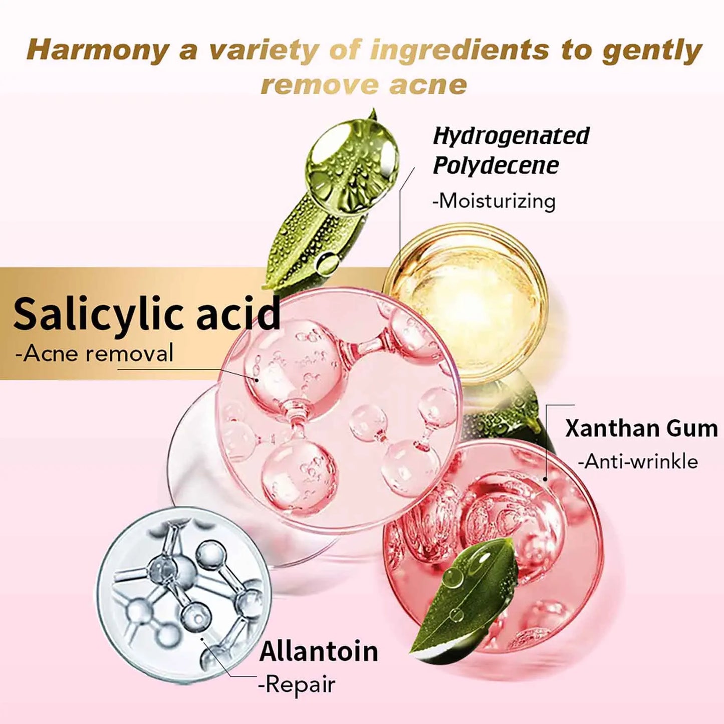 AILKE Akne-Gesichtscreme, aufhellend, reinigt die Haut, reduziert Mitesser und Pigmentflecken, für Frauen und Männer, 50 ml